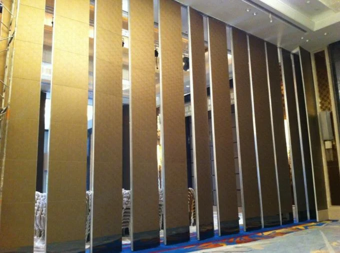 Fabric Surface Mdf Board Acoustic Wooden Folding Partition Wall Panels For Office 1