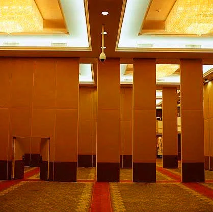 Fabric Surface Operable Floor To Ceiling Room Dividers / Office Acoustic Partition Wall 0