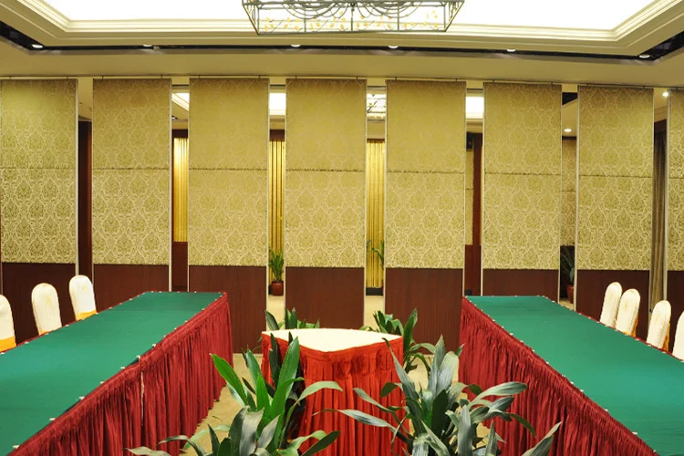 Fabric Surface Sliding Partition Wall For Conference Room / Office Partition Dividers