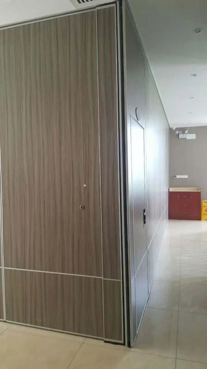 Finished Melamine Decorative Wooden Partition Wall / Folding Sliding Doors 0
