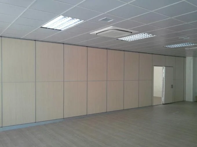 Fire Resistant Office Acoustic Plywood Partition Wall / Sliding Room Dividers 2