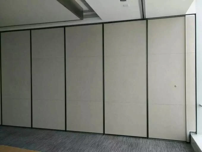 Fire Resistant Office Acoustic Plywood Partition Wall / Sliding Room Dividers 1