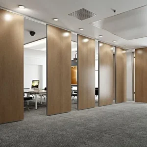 Fireproof Acoustic Movable Partition Wall With Door For Office Max Height 4000mm 1