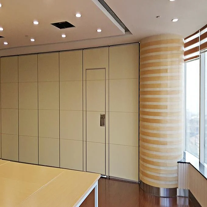 Fireproof Fabric Leather Folding Sliding Partition Wall 85 mm Thickness 3
