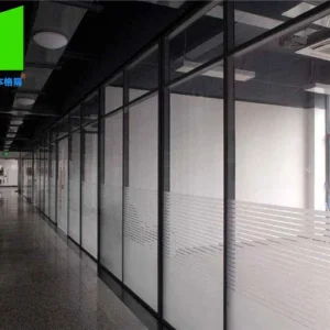 Fireproof Tempered Glass Partition System For Office And Hotel Decoration