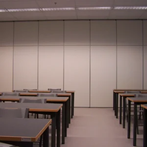 Fireproof Wood Sound Absorption Folding Partition Walls For Shopping Arcades