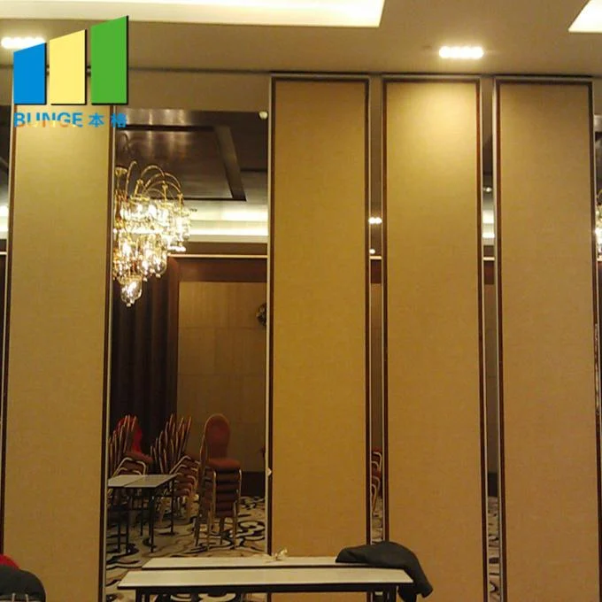 Five Star Hotel Acoustic Room Divider Sound Insulation Foldable Sliding Partition 2