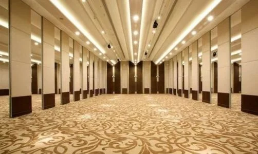 Flexible Folding Soundproof Partition Wall Aluminum Frame Decorative 2