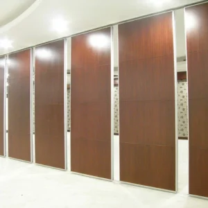 Floor to Ceiling Accordion Acoustic Room Dividers on Tracks Hanging System