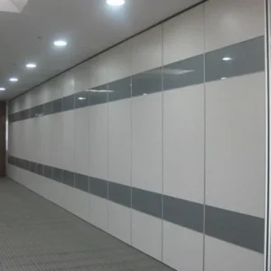 Floor To Ceiling Acoustic Folding Partition Walls System Singapore Customized Color