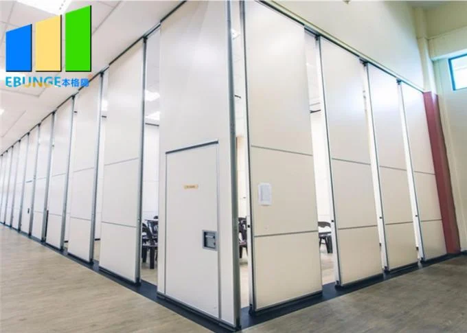 Floor To Ceiling Fabric Printed Office Wall Panel Sound Proof Folding Sliding Partition 0