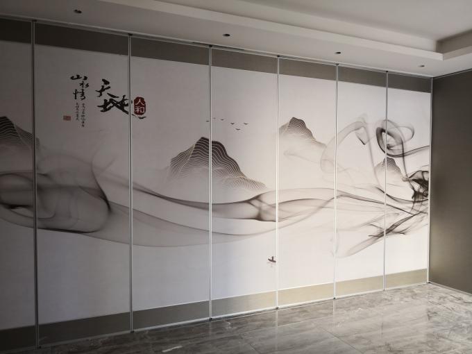 Floor To Ceiling Folding Door Operable Partition Walls For Banquet Hall / Acoustic Sliding Wall Panels 0