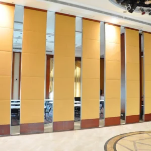 Floor To Ceiling Folding Door Operable Partition Walls For Banquet Hall / Acoustic Sliding Wall Panels