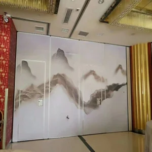 Floor to Ceiling Folding Hanging Acoustic Partition Walls Panel Width 500 mm