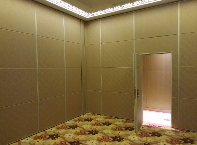 Floor To Ceiling Hanging Acoustic Folding Partitions For International Conference Center 1