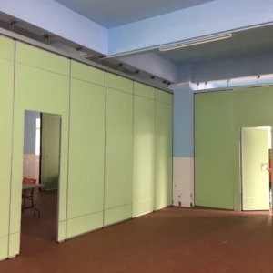 Floor To Ceiling Office Sliding Partition Wall Removable Track And Wheels