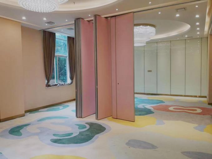 Floor To Ceiling Office Sliding Partition Wall Removable Track And Wheels 0