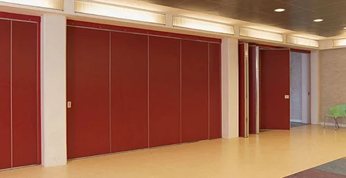 Floor to Ceiling Wooden Room Divider Wall / Sound Proofing Movable Sliding Doors 1