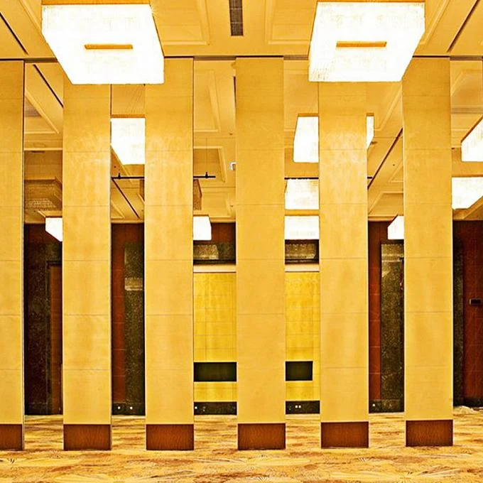 Floor to Ceiling Wooden Room Divider Wall / Sound Proofing Movable Sliding Doors 2