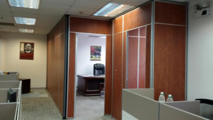 Foldable Floor to Ceiling Acoustic Room Dividers / Sliding Partition Wall Panels 1200mm Width 0