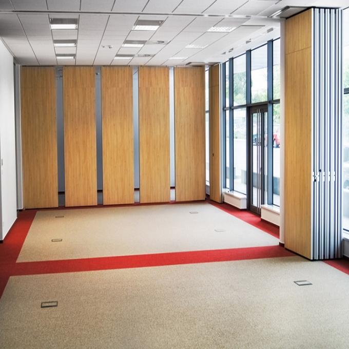 Foldable Operable Meeting Room Partition Walls Customized Color 0