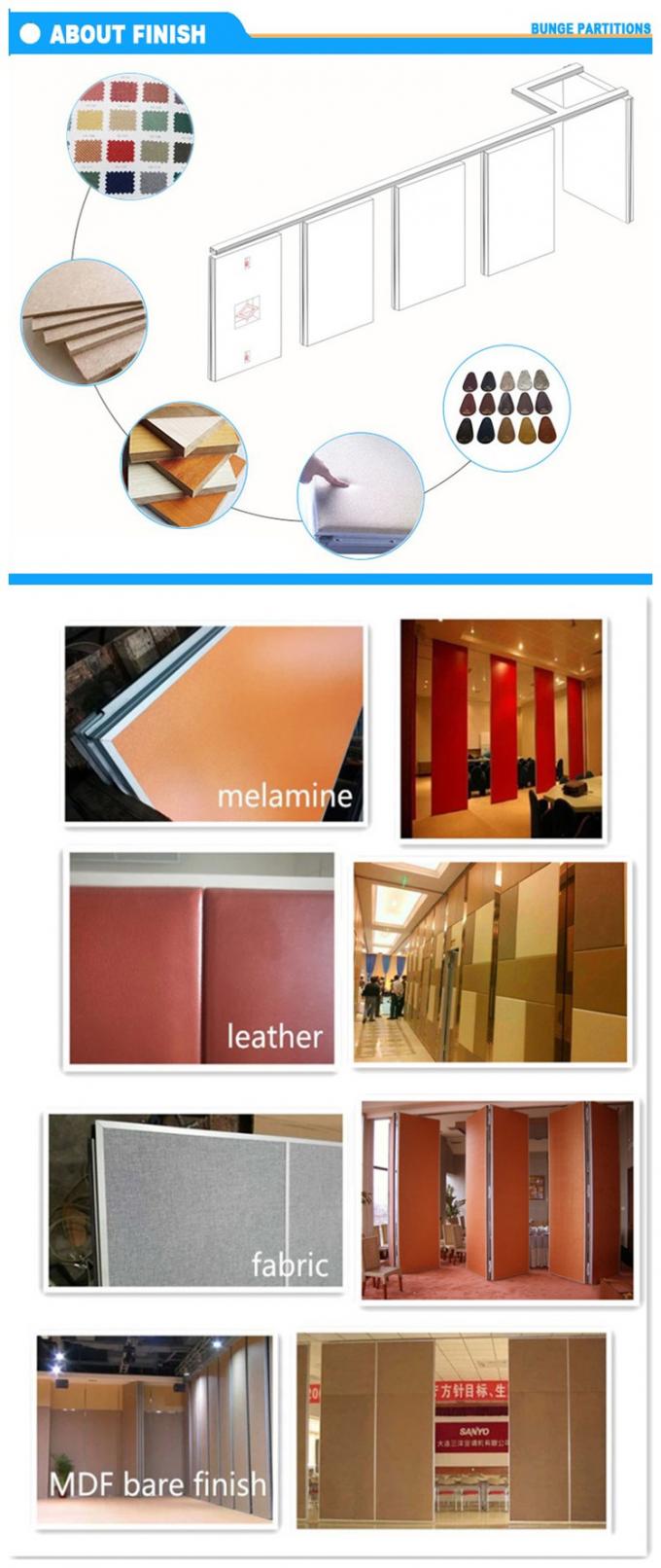 Foldable Room Divider Operable Office Sound Proof Partition Wall For Conference Center 1