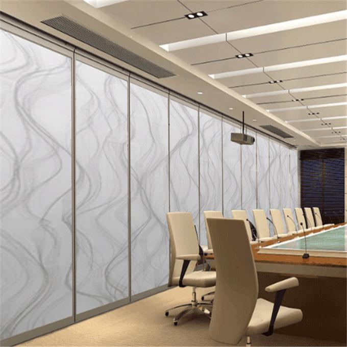 Foldable Room Divider Operable Office Sound Proof Partition Wall For Conference Center 0