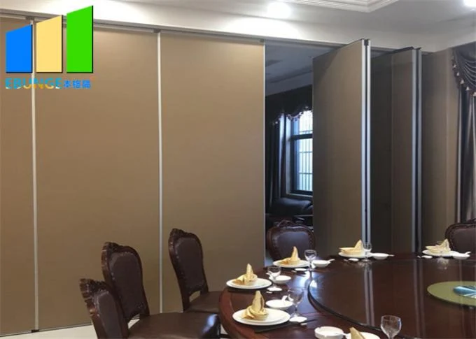 Foldable Room Partition Wall Aluminium Sound Proof Hotel Sliding Door Partition 0