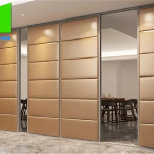 Foldable Room Partition Wall Aluminium Sound Proof Hotel Sliding Door Partition