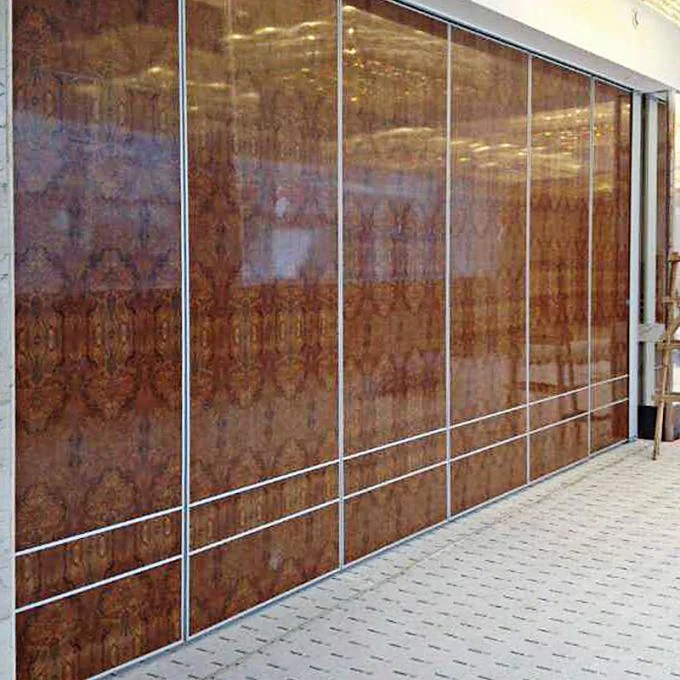 Foldind Slid Easy Operable Office Customized 80 Style Aluminium Frame Chinese Foshan Partition Wall 4