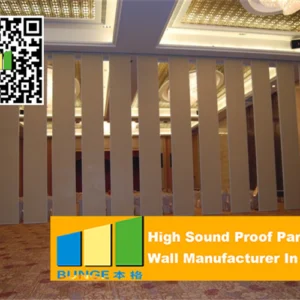 Folding Acoustic Movable Partition Walls , Banquet Room Moving Partition Wall