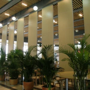 Folding Acoustic Room Dividers , Banquet Hall Aluminium Partition Wall