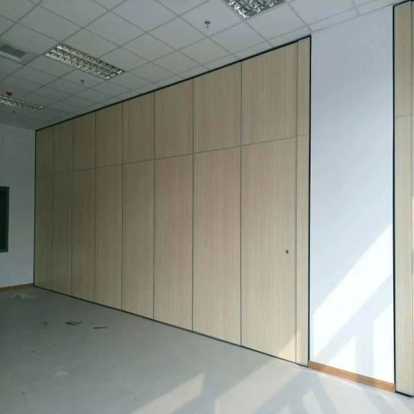 Folding Aluminium Door Wooden Surface Movable Office Operable Partition Wall 1