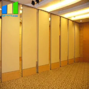 Folding Door Rails Acoustic Room Dividers Noise Reduction Aluminium Partition Wall