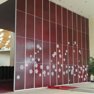 Folding Movable Wooden Partition Walls For Conference Room Top Hanging System