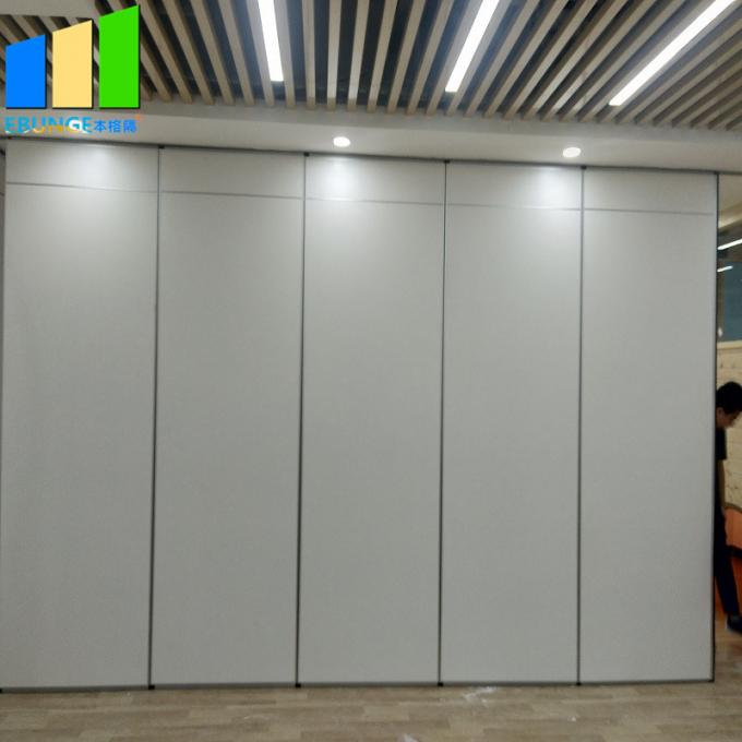 Folding Moving Wooden Door Removable Sound Proof Partition Wall For Church / Hospital 0