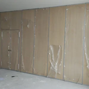 Folding Partition Wall Acoustic Room Dividers Movable Partition Wall With Door