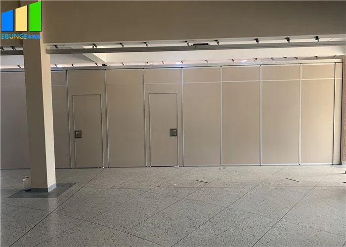 Folding Partition Wall Acoustic Room Dividers Movable Partition Wall With Door