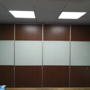 Folding Partition Walls Wooden Mobile Sliding Wall For Commercial Office Building