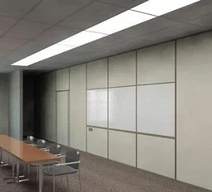 Folding Partition Walls Wooden Mobile Sliding Wall For Commercial Office Building