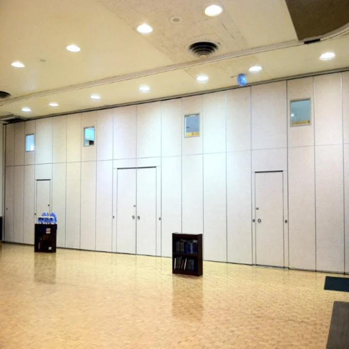 Folding Removable Soundproof Partition Wall 85mm Thickness Melamine Surface 0
