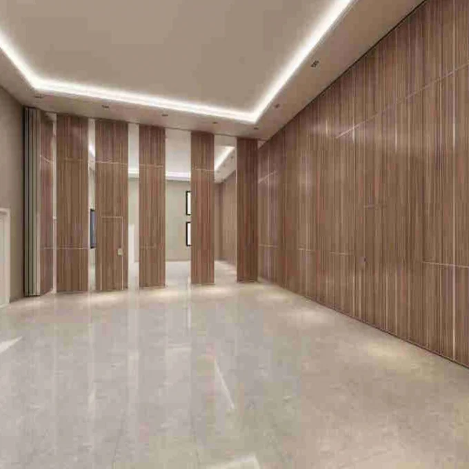 Folding Removable Soundproof Partition Wall 85mm Thickness Melamine Surface 2