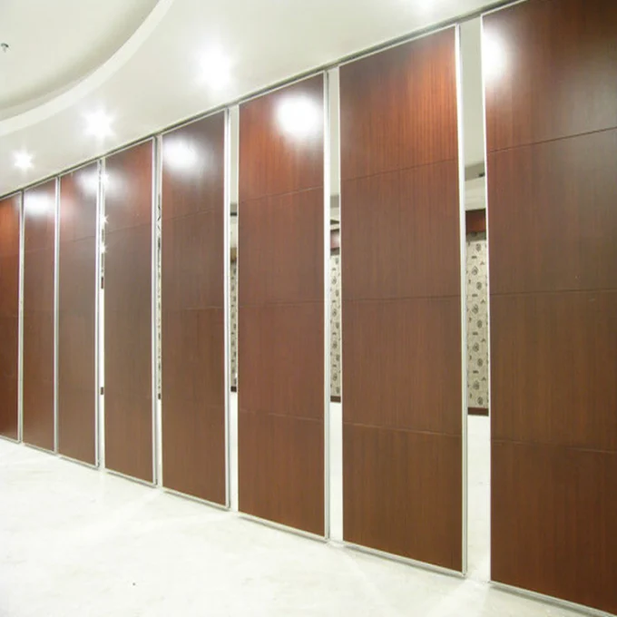 Folding Removable Soundproof Partition Wall 85mm Thickness Melamine Surface 1