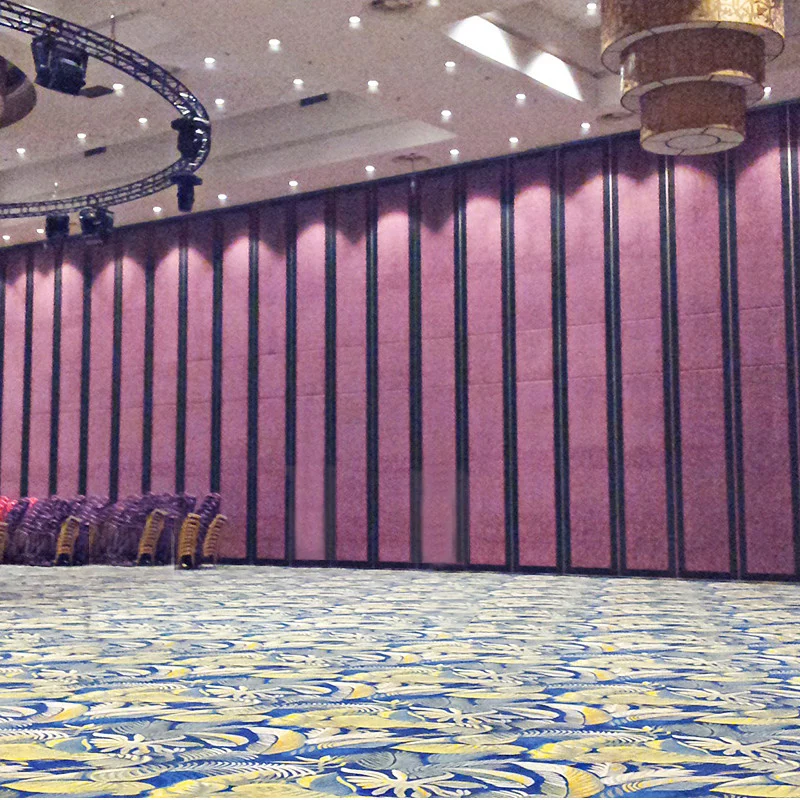 Folding Slid Easy Operable Office Customized 80 Style Aluminium Frame Chinese Foshan Partition Wall