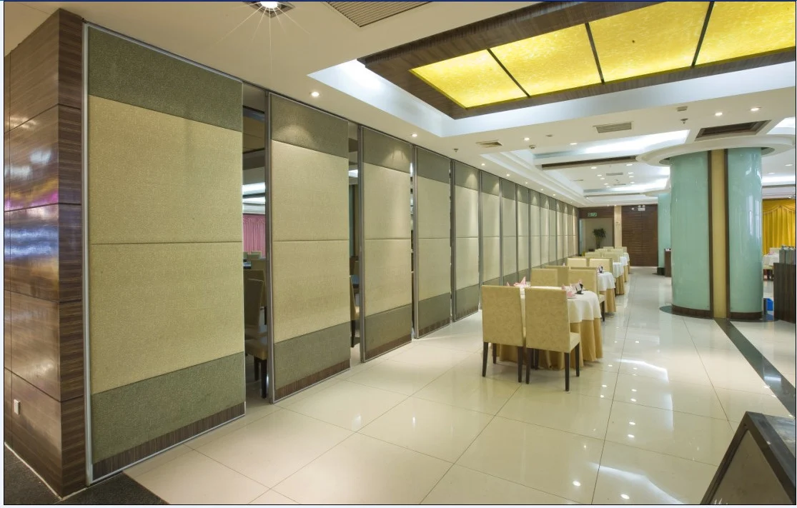 Folding Sliding Door Movable Sound Proof Partitions For Office with Aluminium Track