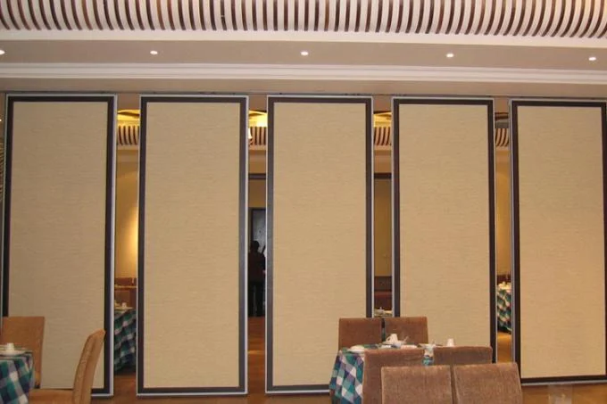 Folding Sliding Operable Partition Walls for Banquet Hall / Sound Absorbing Room Dividers 1