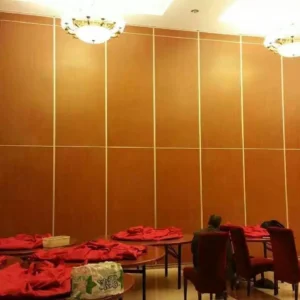 Folding Sliding Partition Walls Panel Thickness 85mm Aluminium Track Roller
