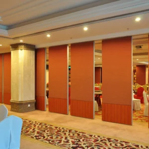 Folding Sound Proof Partition Wall / Movable Divider Walls Hotel Decorated