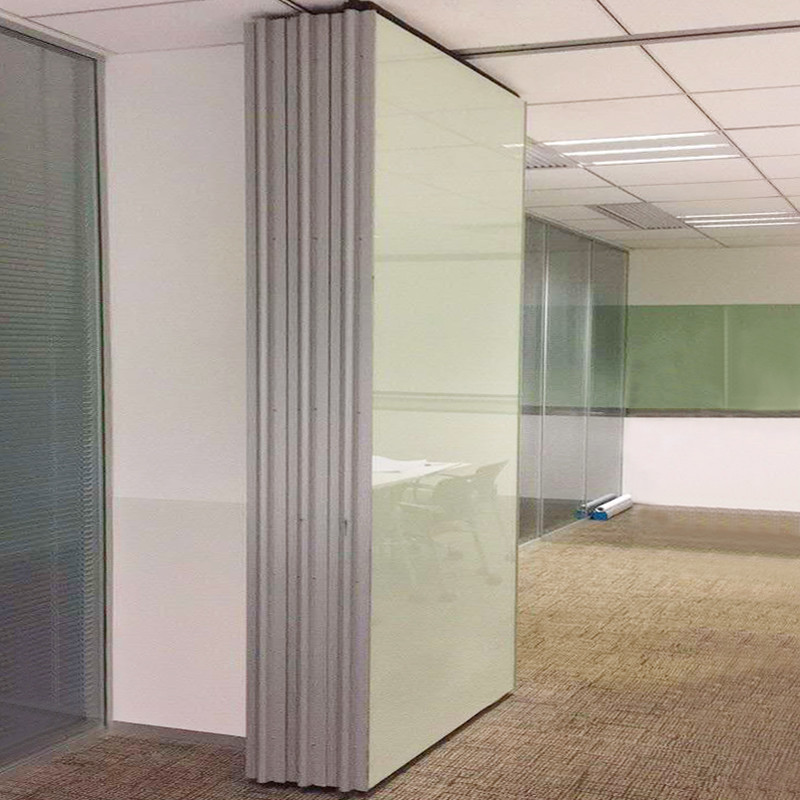 Frameless Folding Easy Install Sliding Movable Partition Wall For Balcony Hotel