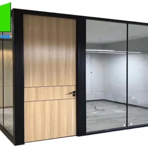 Full Height Room Dividers Fixed Glass Partition Office Soundproof Removable Wall